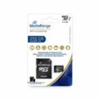 Mediarange  micro SDXC Flash geheugen met adapter 256Gb, Audio, Tv en Foto, Fotografie | Geheugenkaarten, Nieuw, Ophalen of Verzenden