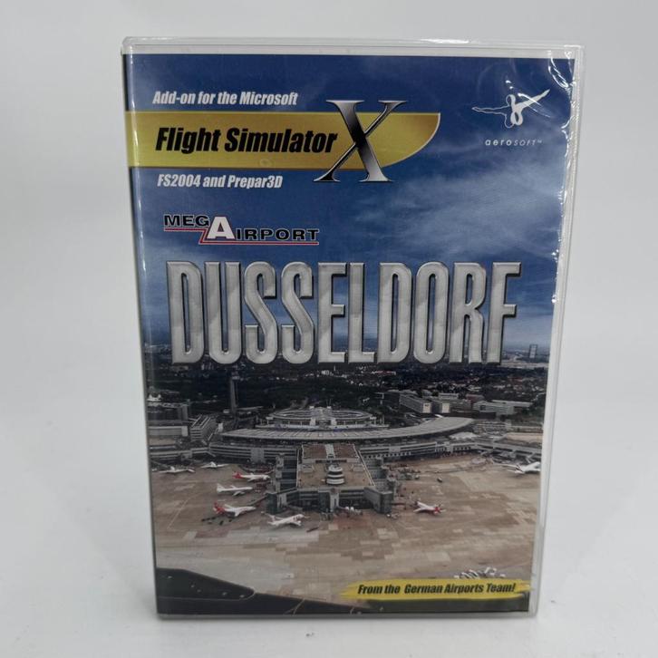 Mega Airport Düsseldorf – Add-On voor FSX / FS2004 / Prep, Spelcomputers en Games, Games | Pc, Gebruikt