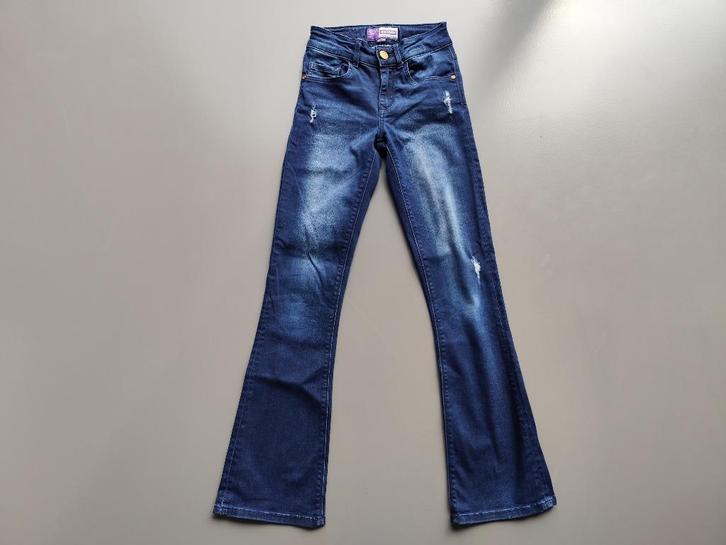 Raizzed spijkerbroek / flared jeans - maat 10/140 - blauw, Kinderen en Baby's, Kinderkleding | Maat 140, Gebruikt, Meisje, Broek