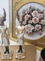 Kerst beeldje hert in 3 uitvoeringen p/st 24.95, Heikant 21 Kaatsheuvel, Belle Vieille Brocante, Nieuw, Ophalen of Verzenden
