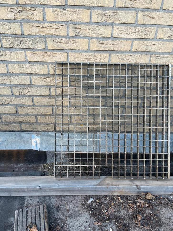 RVS Rooster 60x60 cm - Waterornament/Afvoer, Tuin en Terras, Vijvers, Gebruikt, Ophalen of Verzenden