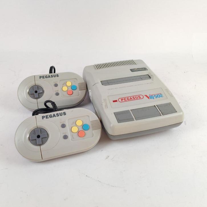 Pegasus IQ-502 + 2 controllers || Defect || BIEDEN, Spelcomputers en Games, Spelcomputers | Nintendo Super NES, Gebruikt, Met 2 controllers