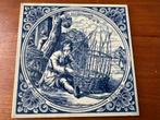 De Mandemaaker- beroepentegel Jan Luyken Delfts blauw, Antiek en Kunst, Antiek | Wandborden en Tegels, Ophalen of Verzenden