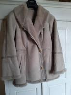 Vintage Beige Shearling Jas. Lammy coat, Ophalen of Verzenden, Zo goed als nieuw, Maat 38/40 (M), Beige