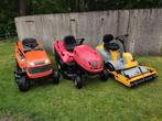 3 ingeruilde zitmaaiers (Husqvarna, Castel Garden, Stiga), Ophalen, Opvangzak, 90 tot 120 cm, Zitmaaiers