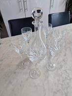 6 kristallen glazen plus karaf , prachtig, nieuwstaat, Antiek en Kunst, Antiek | Glas en Kristal, Ophalen