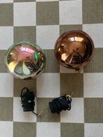 2 toffe grote hanglampen, Huis en Inrichting, Lampen | Hanglampen, Ophalen, Gebruikt, Glas, Minder dan 50 cm
