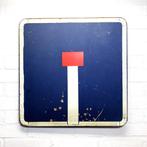 Verkeersbord – doodlopende straat., Reclamebord, Gebruikt, ., Doodlopende straat