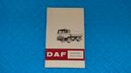 DAF Tankauto FR 16100 Instructieboek - 1970, Ophalen of Verzenden