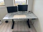 Elektrisch Verstelbaar Natuursteen Sta Bureau 150x80cm, Huis en Inrichting, Bureaus, Ophalen, In hoogte verstelbaar, Zo goed als nieuw