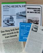HTM Historische trams en bussen, poster en lijnen kaart 1979, Verzamelen, Ophalen of Verzenden, Gebruikt, Tram, Overige typen