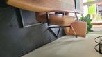 Cognac leren eetkamerstoelen, Huis en Inrichting, Stoelen, Ophalen, Gebruikt, Overige kleuren, Retro industrieel