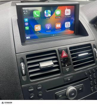 Carplay Navigatie Mercedes C klasse W204 2011 android 14, Auto diversen, Autoradio's, Nieuw, Ophalen of Verzenden