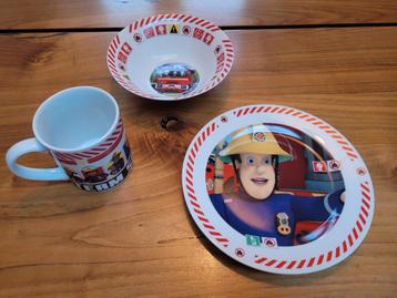 Brandweerman Sam servies beschikbaar voor biedingen
