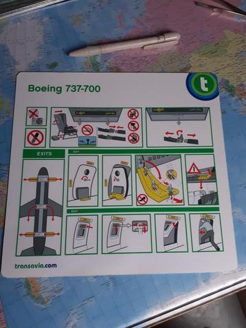 Safety card Transavia B-737-700 beschikbaar voor biedingen