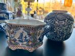 Mooi plantenbakje en tabakspot van Tichelaar, Antiek en Kunst, Antiek | Keramiek en Aardewerk, Ophalen of Verzenden