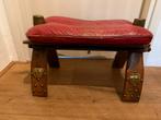 Marokkaans krukje antiek, Huis en Inrichting, Banken | Voetenbanken en Poefen, Gebruikt, Marokkaans, Ophalen of Verzenden, Rechthoekig