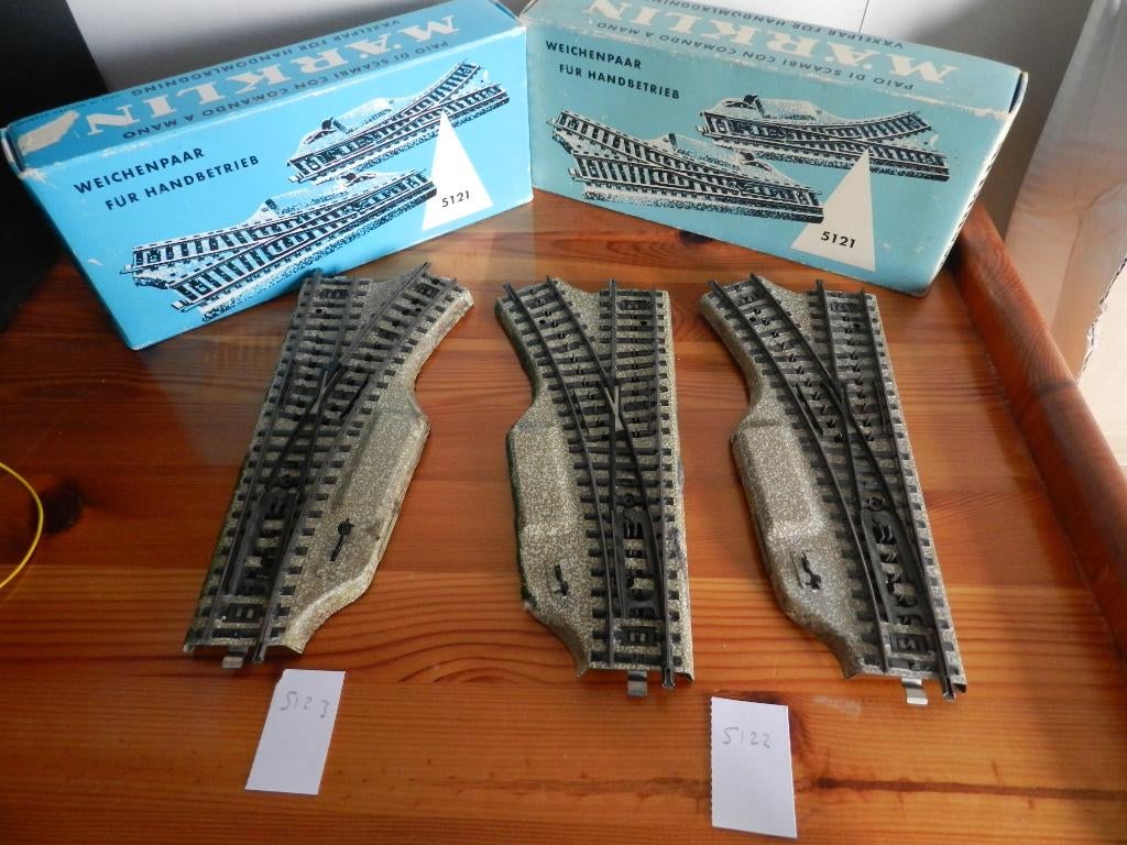 Marklin 5121 hand wissels in ovp, Hobby en Vrije tijd, Modeltreinen | H0, Wisselstroom, Gebruikt, Verzenden, Rails