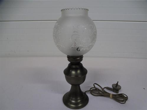 A6816 Antieke Tinnen Lamp [Rio Tiel Holland], Antiek en Kunst, Antiek | Lampen, Ophalen of Verzenden