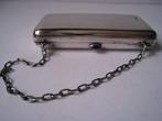 ZILVER - ZILVEREN RUSSISCH DAMES BEURS ART DECO  m, SAFFIER, Verzenden, Zilver