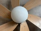Waaier met lamp, Ophalen, Gebruikt, Hout, Vintage