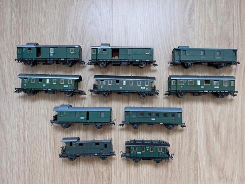 Partij Fleischmann wagons / donderbussen en andere, Hobby en Vrije tijd, Modeltreinen | H0, Zo goed als nieuw, Wagon, Gelijkstroom