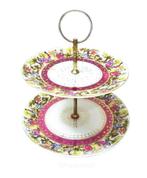 Etagere - bonbon - cupcake standaard - houder 2 lagen porsel, Ophalen
