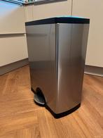 Simplehuman pedaalemmer met 2 bakken, Huis en Inrichting, Woonaccessoires | Prullenbakken, Ophalen, Met pedaal, 50 tot 75 cm, Zo goed als nieuw