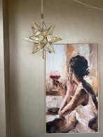 Handgemaakte Marokkaanse Sterlamp - Eyecatcher!, Ophalen of Verzenden, Nieuw, Glas, Minder dan 50 cm