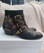 Chloé Susanna Boots Zwart  / Goud Nieuwstaat in 38.5 / 39, Kleding | Dames, Schoenen, Lage of Enkellaarzen, Chloé, Ophalen of Verzenden