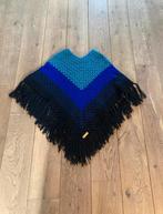 Blauwe poncho handgemaakt, Ophalen of Verzenden, Nieuw, Maat 38/40 (M), Blauw