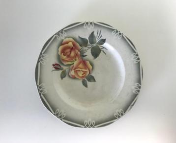 Digoin Sarreguemines Odile 37 groot bord serveerbord ca 1950 beschikbaar voor biedingen