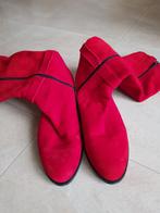 Laarzen hoog rood, Ophalen of Verzenden, Zo goed als nieuw, Rood, Hoge laarzen