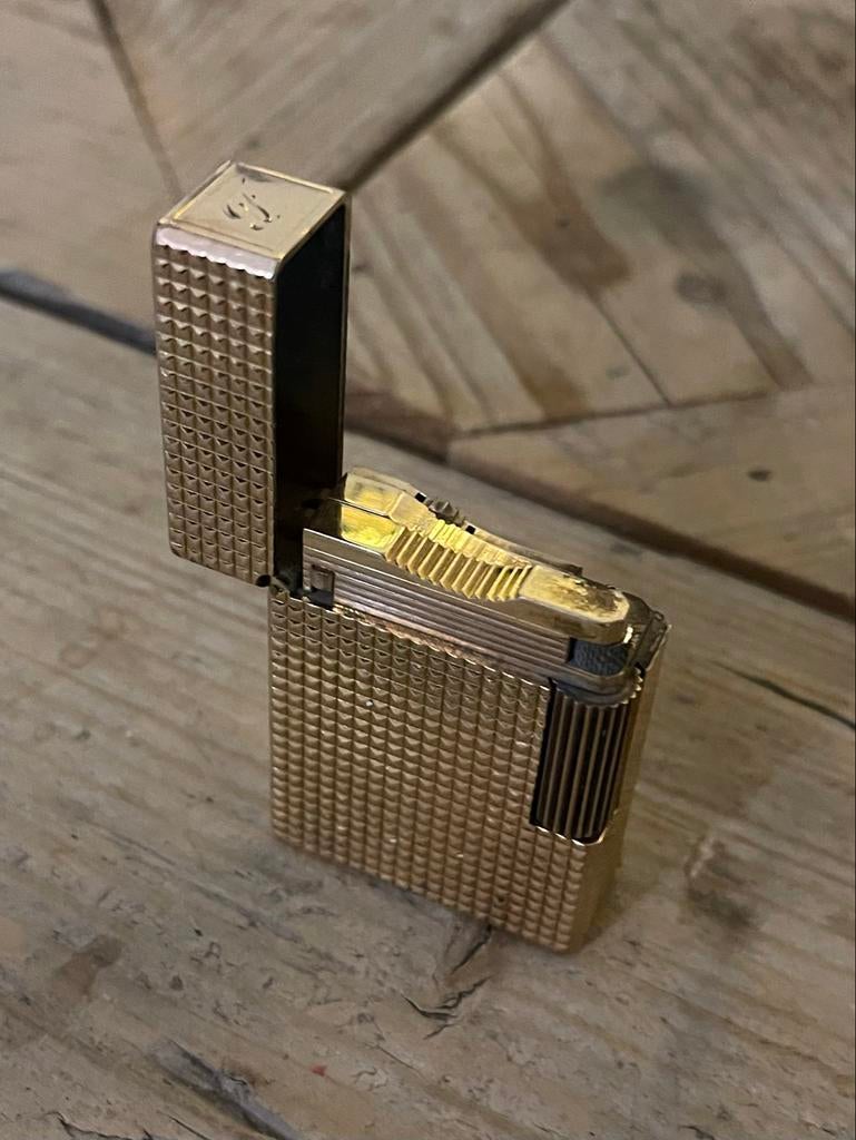 S.T. Dupont Ligne 1 Diamond Head – 20µ – Iconische Ping, Ophalen of Verzenden, Gebruikt, Aansteker