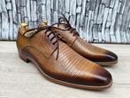 Melik bruine croco herenschoenen - Maat 44 - Nieuw, Bruin, Verzenden, Nieuw, Melik