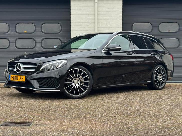 Mercedes-Benz C-Klasse C180 AMG AUT HUD LEDER ELEK KLEP CLIM, Auto's, Mercedes-Benz, Te koop, C-Klasse, ABS, Adaptieve lichten