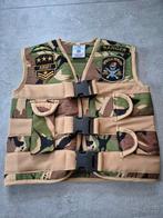 Carnaval soldaten vest mt 104, Ophalen, Zo goed als nieuw, Overige maten, Blauw