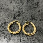 14k gouden oorbellen creolen nieuw, Ophalen of Verzenden, Nieuw, Goud