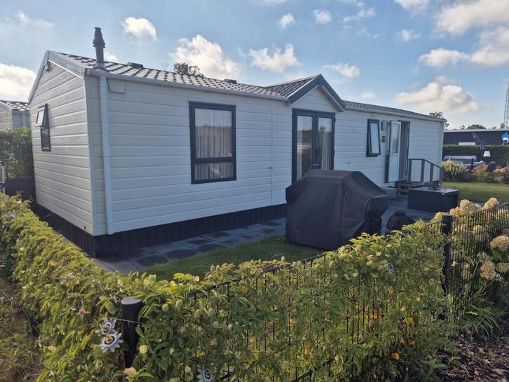 Mooie stacaravan op Camping de Zeeuwse Parel op Tholen, Caravans en Kamperen, Stacaravans, Ophalen of Verzenden