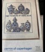 BORDUURPAKKET PERMIN OF COPENHAGEN TREASURE OF CHINA BLUE, Hobby en Vrije tijd, Borduren en Borduurmachines, Ophalen of Verzenden
