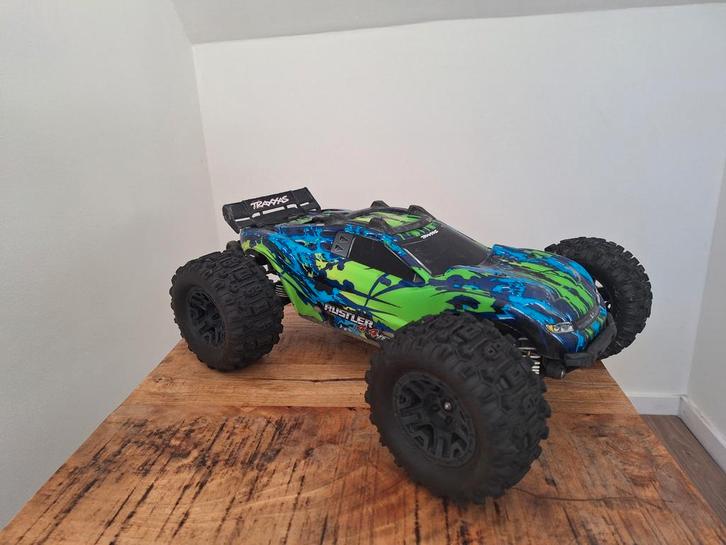 Traxxas Rustler 4x4 VXL, Hobby en Vrije tijd, Modelbouw | Auto's en Voertuigen, Gebruikt, Auto, Groter dan 1:32, Overige merken