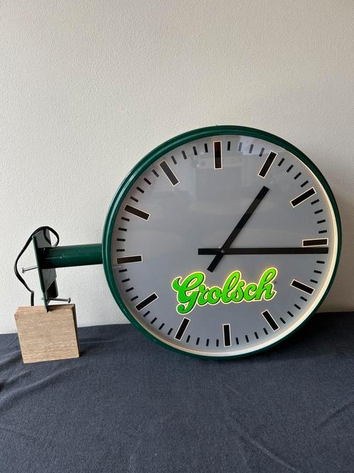 Grolsch Stationsklok, Verzamelen, Biermerken, Gebruikt, Reclamebord, Plaat of Schild, Grolsch, Ophalen