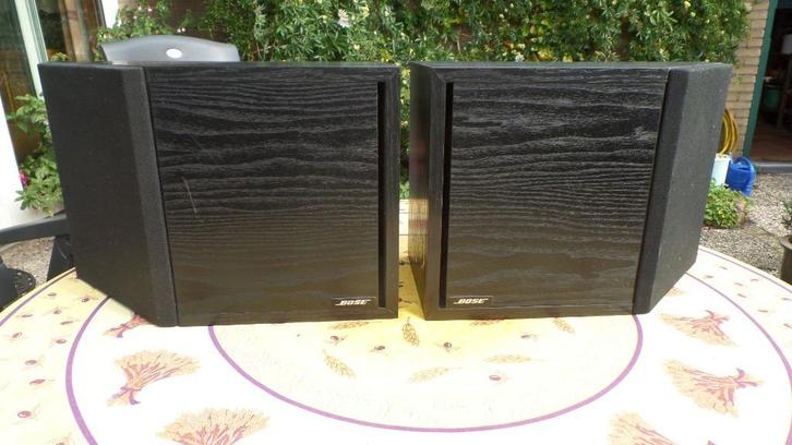 Luidspreker set, BOSE, 2.2, zwart-(#8574), Audio, Tv en Foto, Luidsprekers, Gebruikt, Front, Rear of Stereo speakers, Minder dan 60 watt