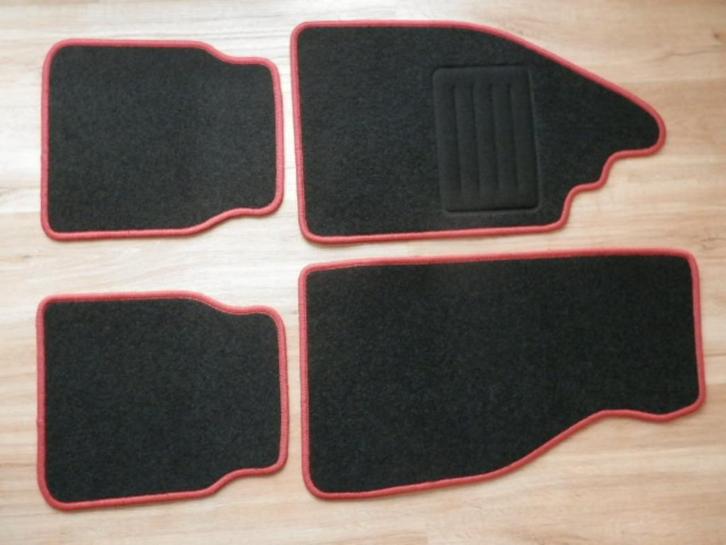 Mattenset VW Kever 4-delig, zwart met bies, diverse kleuren, Auto diversen, Automatten, Nieuw, Ophalen of Verzenden
