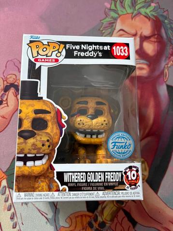 Withered Golden Freddy 1033 Funko Pop Five Nights At Freddy' beschikbaar voor biedingen
