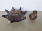 grote + kleine Jan de Graaf terracotta olielamp 7armige 26cm, Antiek en Kunst, Ophalen of Verzenden