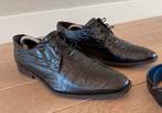 Floris van Bommel 3D lederen schoenen, maat 43/9,5, Bruin, Floris van Bommel, Ophalen of Verzenden, Zo goed als nieuw