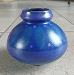 Vintage vaas KMK Viola blauw groen paars West-Germany vaasje, Gebruikt, Blauw, Aardewerk of Porselein, Ophalen of Verzenden