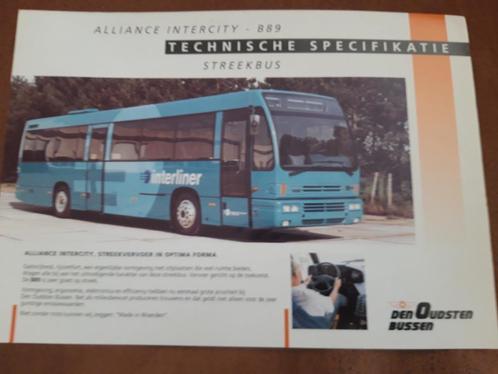 Den Oudsten Alliance Intercity B89 - Techn Specificaties, Boeken, Auto's | Folders en Tijdschriften, Zo goed als nieuw, Overige merken