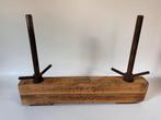Industriële houten bankschroef klembank, Ophalen of Verzenden
